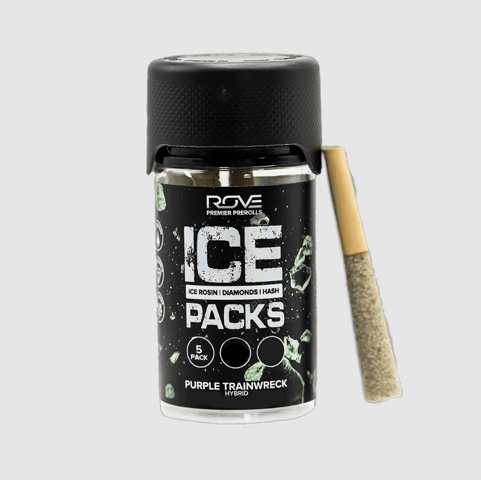Purple Trainwreck 5pk/3g Infused Ice Pack Prerolls