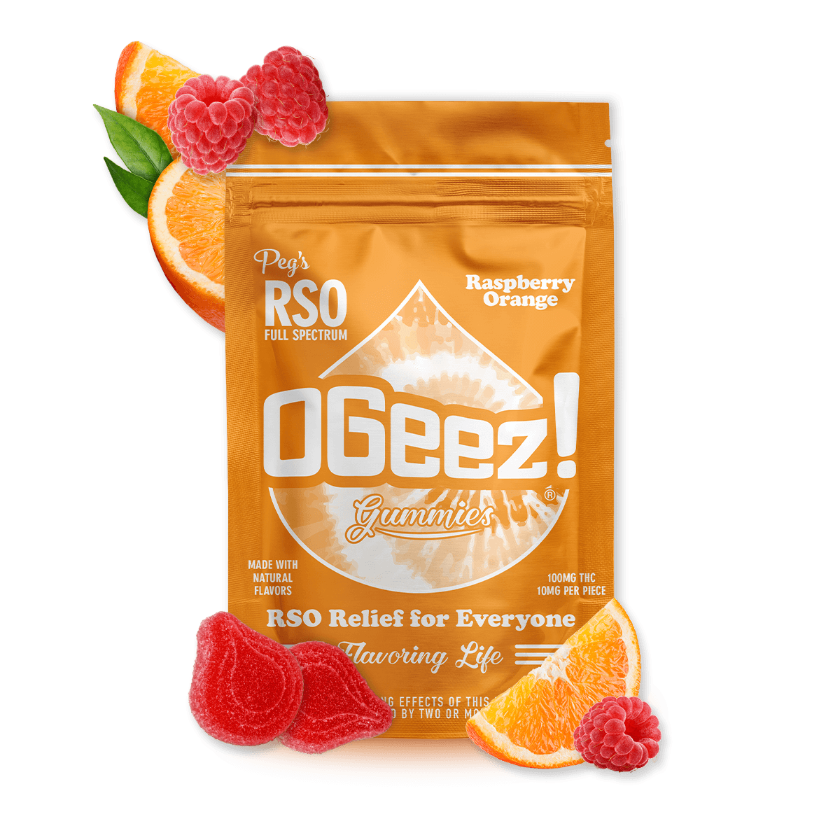 Peg's Raspberry Orange RSO Edibles