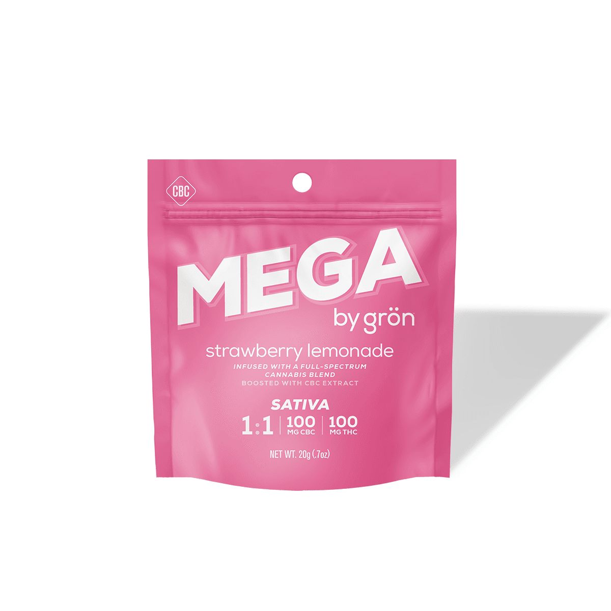 Strawberry Lemonade 1:1 CBC:THC Mega Pearl