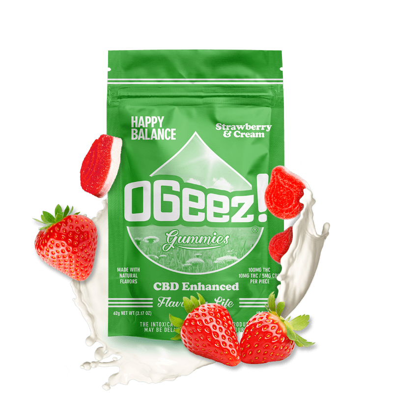 Happy Balance Strawberries and Cream THC/CBD Ratio 1:1