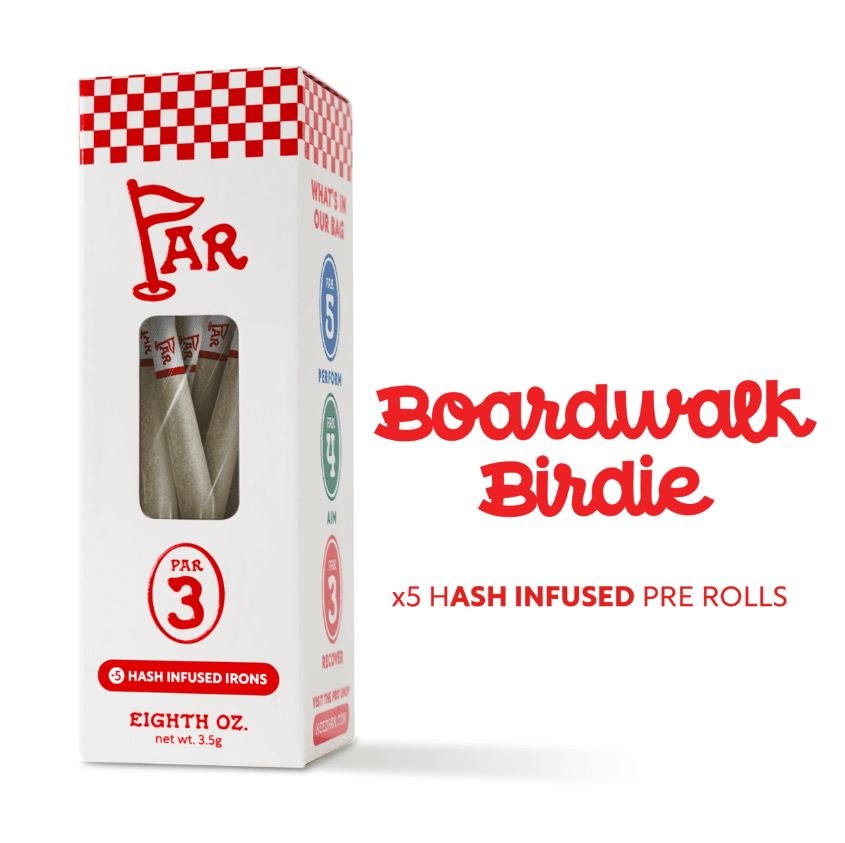 Boardwalk Birdie 5pk/3.5g Hash Infused Prerolls