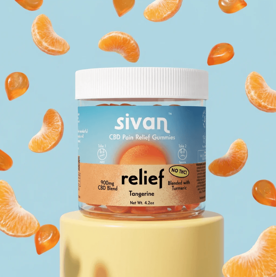 Tangerine Relief 30pk/900mg CBD Gummies